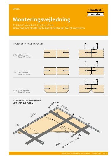 Monteringsvejledning - Troldtekt akustik