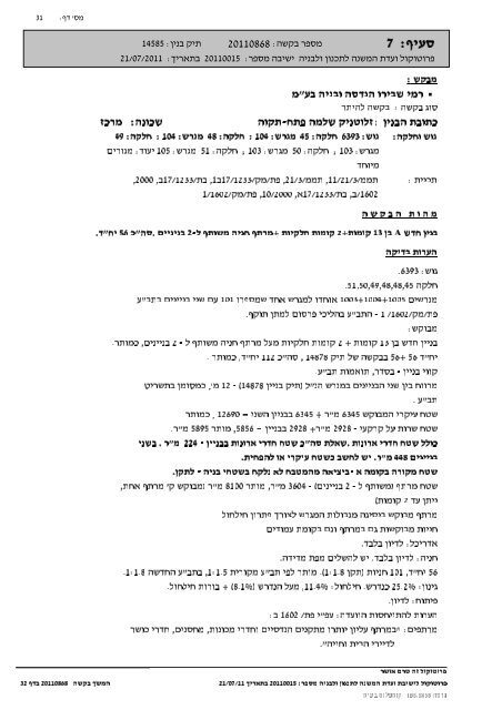 ××©××× ××ª××¨×× 21/7/11 - ×¢××¨×××ª ×¤×ª×-×ª×§××