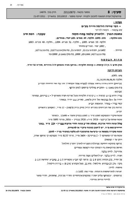 ××©××× ××ª××¨×× 21/7/11 - ×¢××¨×××ª ×¤×ª×-×ª×§××