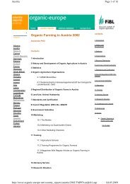 Organic Farming in Austria 2002 - Organic Europe