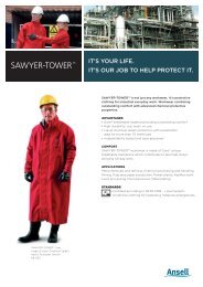 SAWYER-TOWERâ¢ - Ansell Protective Solutions