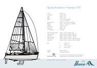 Specification Hanse 315