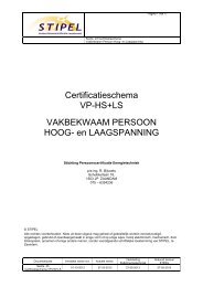 Certificatieschema VP-HS+LS VAKBEKWAAM PERSOON ... - Stipel