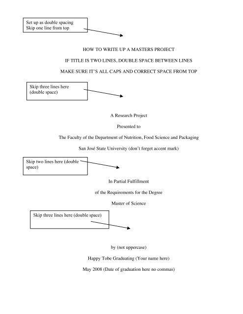 thesis statement in food