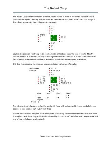 The Robert Coup - Bridge Ace