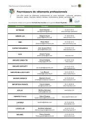 Liste de fournisseurs - la Plate-Forme pour le Commerce Équitable