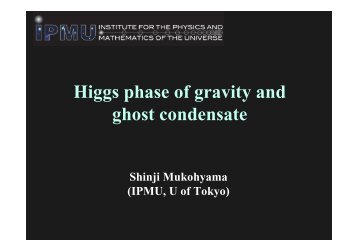 Higgs phase of gravity and ghost condensate
