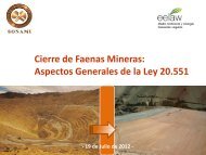 Cierre de Faenas Mineras