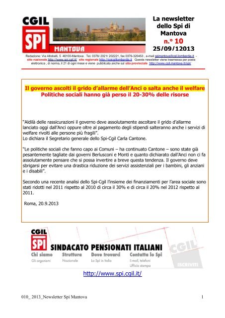 Scarica Il Pdf Cliccando Qui Cgil Mantova