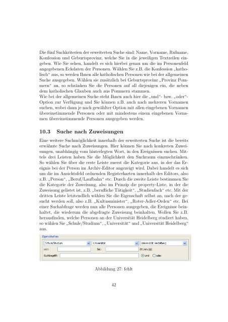 Dokumentation zum Archiv-Editor - Telota