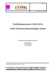 Certificatieschema VIAG-WVn VIAG-Werkverantwoordelijke ... - Stipel
