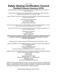 Safety Glazing Certification Council