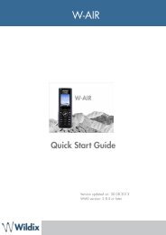 W-AIR 3.0 Quick Start Guide - Wildix