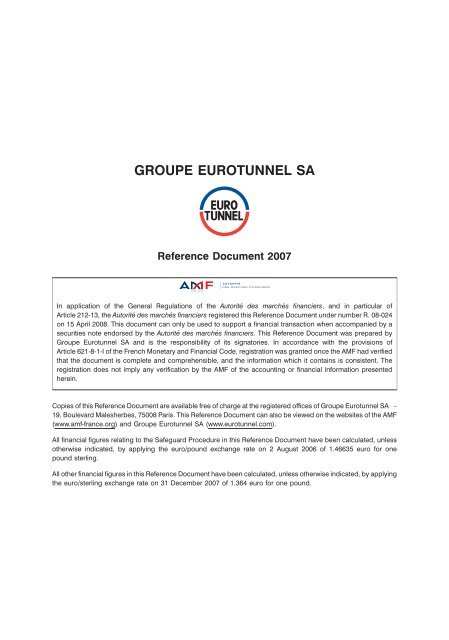 2007 Reference Document for Groupe Eurotunnel SA PDF file size