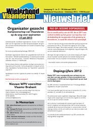 Nieuwsbrief - Edegem Bicycle Club