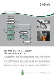 Fish Meal and Fish Oil Recovery - GEA Westfalia Separator