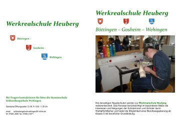 Werkrealschule (ab Schuljahr 2010/2011) - Gosheim