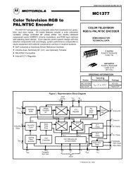MC1377 Color Television RGB to PAL/NTSC Encoder