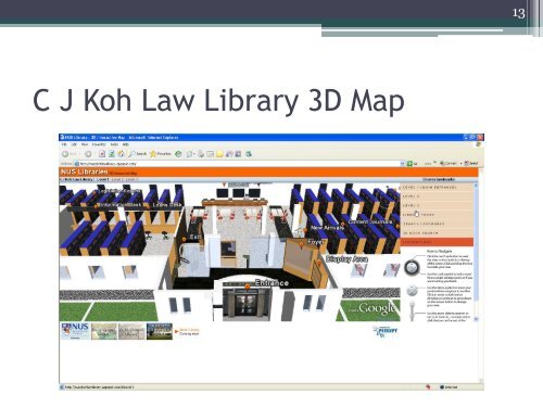 NUS Libraries 3D MAP - Library Association of Singapore