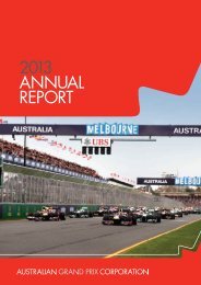 2013 AnnuAl RepoRt - Australian Grand Prix