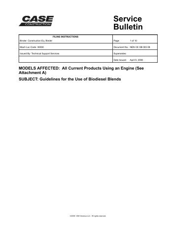 Biodiesel Fuels - Sequoia Equipment Company