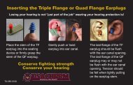 Inserting the Triple Flange or Quad Flange Earplugs