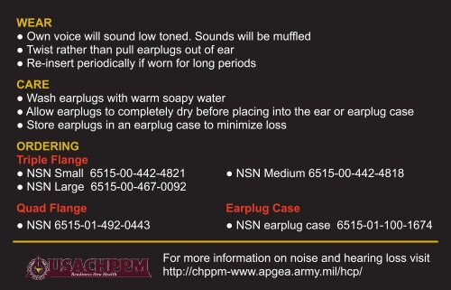 Inserting the Triple Flange or Quad Flange Earplugs