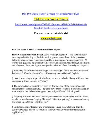 reflection paper essay essay on