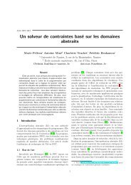 Un solveur de contraintes basÃ© sur les domaines abstraits - LSIS