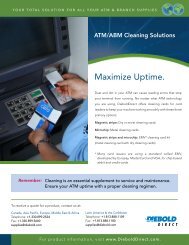 ATM Cleaning Solutions - DieboldDirect