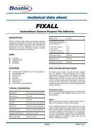 FIXALL - Bostik Hong Kong Limited