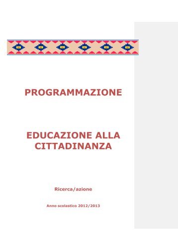 Programmazione educazione alla cittadinanza.pdf - Istituto ...