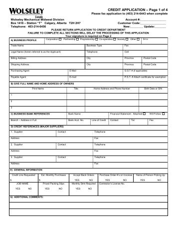 credit application form sourcetech