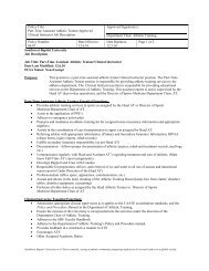 Part-Time Assistant Athletic Trainer/Approved Clinical Instructor Job ...