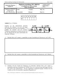 WS 2009/2010 - Grundlagen der Elektrotechnik - Prof. Palme