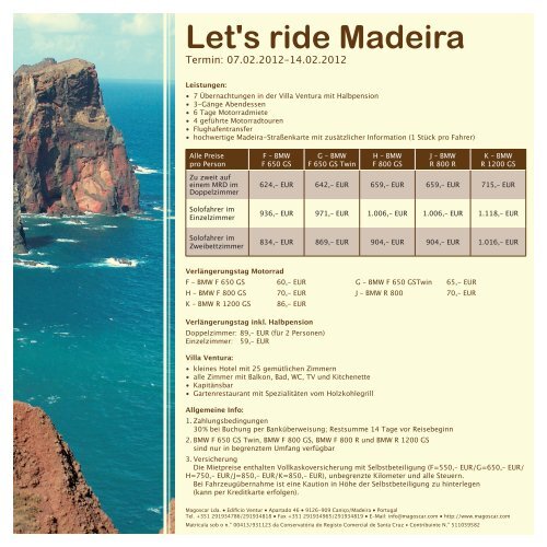 Let's ride Madeira - BMW Motorrad