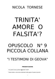 Clicca qui - Pentecostali Apologetica Cattolica Studi biblici