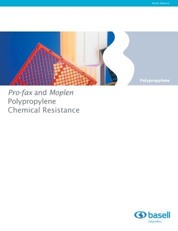 Pro-fax and Moplen Polypropylene Chemical Resistance