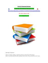 NUR 427 Educational Brochure/ Indigohelp