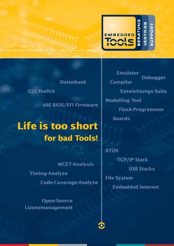 Embedded Tools Linecard Overview - Embedded Tools GmbH