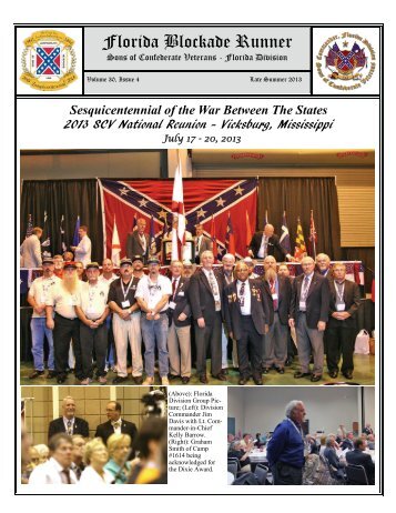 Late-Summer 2013 - Sons of Confederate Veterans