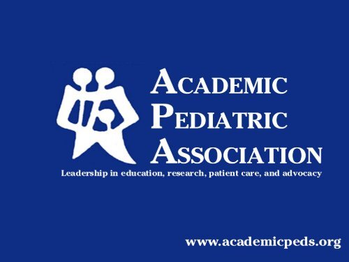 Please click on the link to see his slides - Academic Pediatric ...
