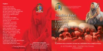 Traditio Fidei: - ARCIDIOCESI METROPOLITANA DI CATANZARO ...