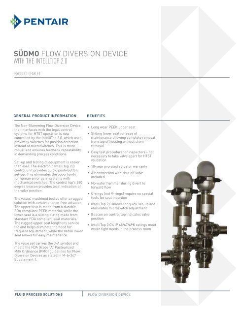 SÃdmo FLow diversion device