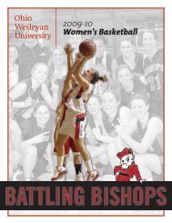 2009-10 Women's Basketball - Ohio Wesleyan University