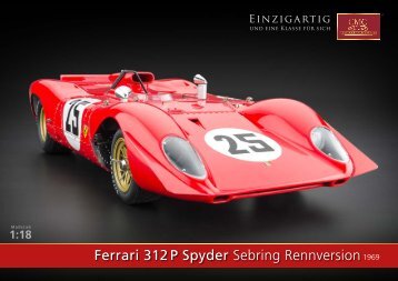 Ferrari 312 P Spyder Sebring Rennversion1969 - CMC