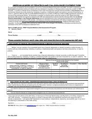 aap full disclosure statement form - Academic Pediatric Association