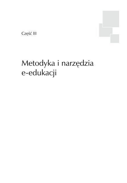 Koncepcje i praktyka e-edukacji - Rozwój e-edukacji w ...