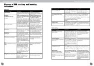 Glossary of EAL teaching and learning techniques - NALDIC