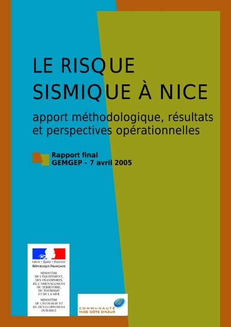 Rapport GEMGEP - partie 1 - Le Plan SÃ©isme